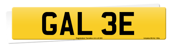 Registration number GAL 3E